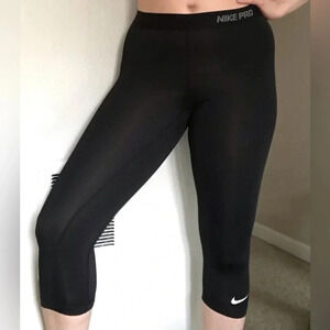 Nike Pro Black Leggings Size Medium